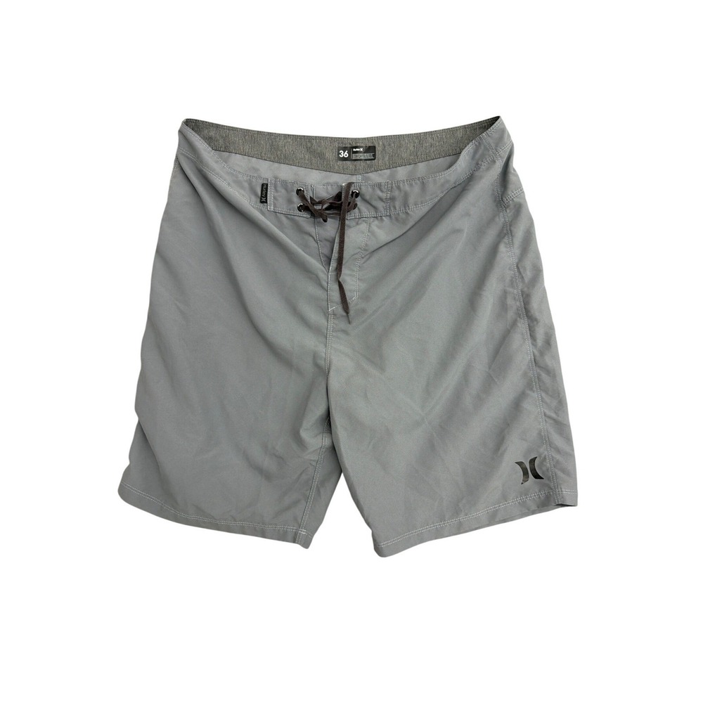 Hurley Mens Gray Board Shorts Size 36 Swim Trunks 923629 Surf Beachwear